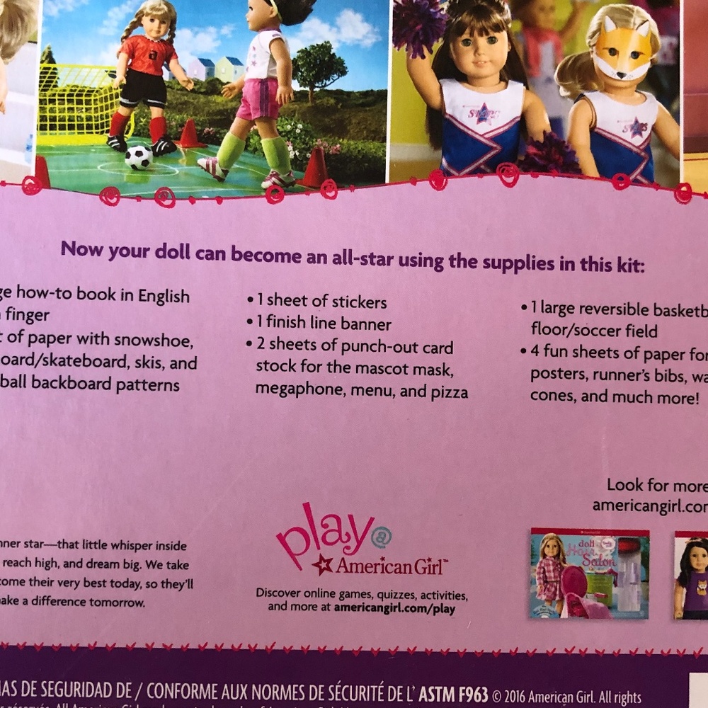American Girl Doll Sports Book NIB Accessories - Picture 6 of 8